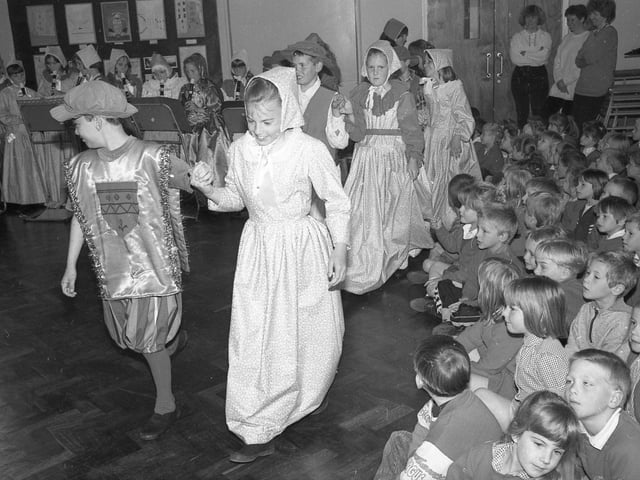 The costumes were made by parents.