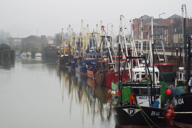 The Boston fishing fleet.