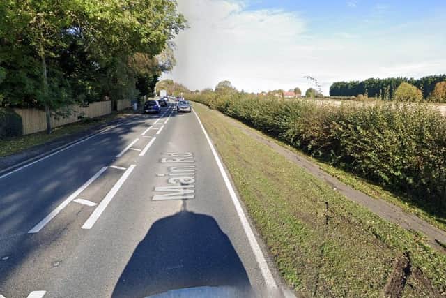 The A16 at Utterby.
