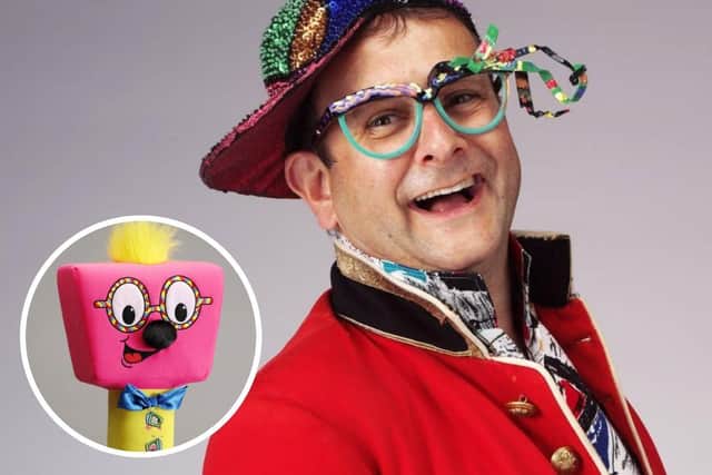 Timmy Mallett is to make a guest appearance at Sutton on Sea and Trusthorpe Carnival on July 26. Inset: Pinky Punky.