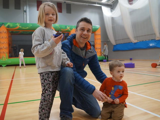 The Best family from Scothern – Dave, Alicia and Morgan – were on their visit visit to the centre.