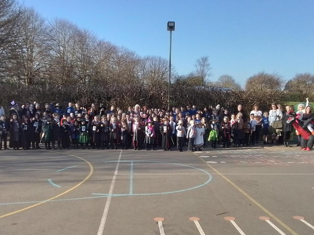 North Thoresby Primary School pupils dressed for World Book Day.