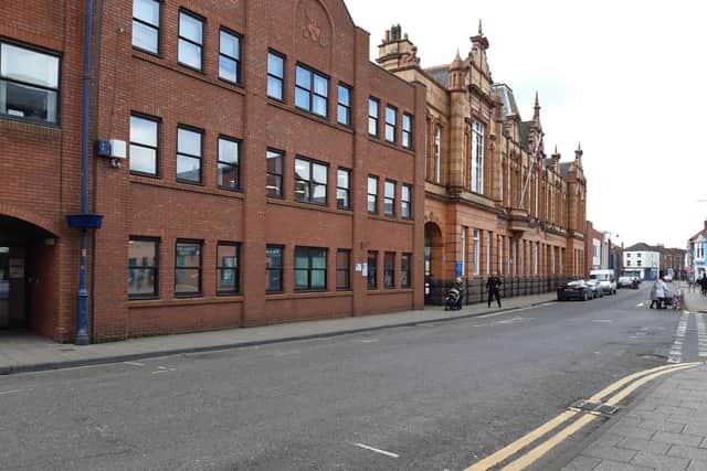 The Municipal Buildings, Boston, where earlier today a police cordon was in place following an altercation in West Street late on Sunday, April 28. The council has stressed the matter is unrelated to the authority.