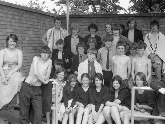 Swimmers from Donington Cowley School