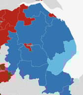 Greater Lincolnshire results map