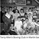 Members of Terry Allan's boxing club pictured in 1987.