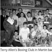 Members of Terry Allan's boxing club pictured in 1987.