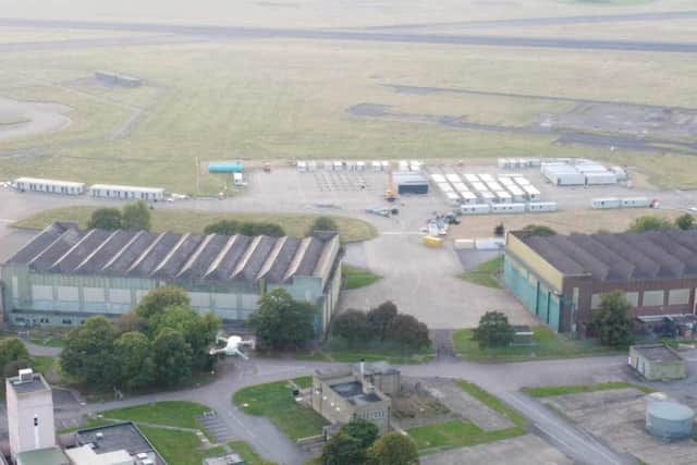 Temporary buildings at RAF Scampton. (Photo by: Chris Gresham/Local Democracy Reporting Service)