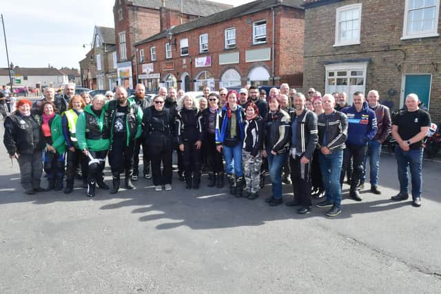 Riders in Wragby Market Place. Photo: David Dawson