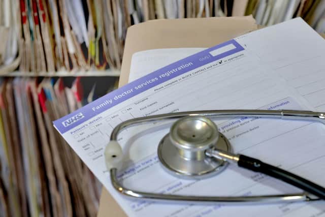 File photo dated 10/09/14 of a registration form and a stethoscope at the Temple Fortune Health Centre GP Practice near Golders Green, London. A survey of GPs found only 14% felt they had sufficient access to mental health practitioners, prompting the Lib Dems to say the Scottish Government has broken its commitments. Issue date: Sunday November 19, 2023.