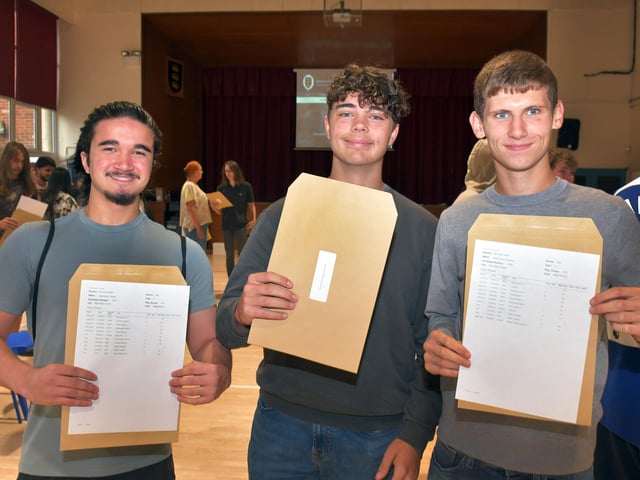 Pictured (from left) Lawrence Hinds, Frank Kenning, and Alfie Doughty.