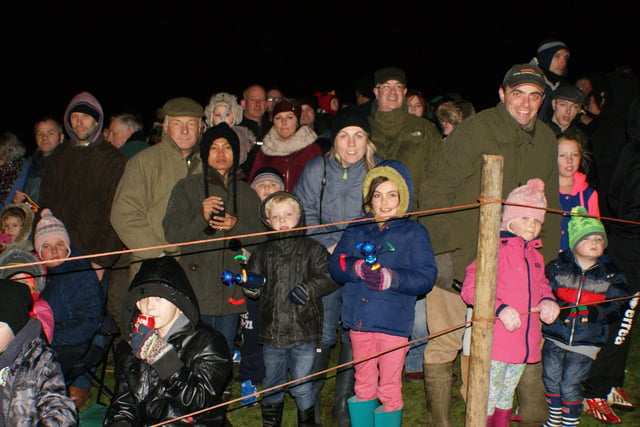 A crowd at the Caistor and District Lions fireworks display of 2013.