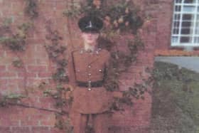 Martin Hare during his time in the Armed Forces.