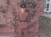 Martin Hare during his time in the Armed Forces.