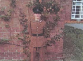 Martin Hare during his time in the Armed Forces.