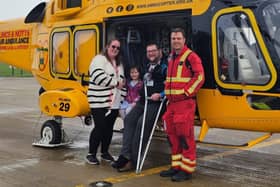 Tony and his family visiting LNAA HQ