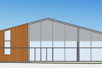 The proposed north east elevation. Image: ELDC