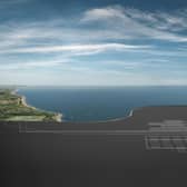 An illustrative image of a GDF (geological disposal facility), where nuclear waste is stored under the sea. (PHOTO BY: Nuclear Waste Services)