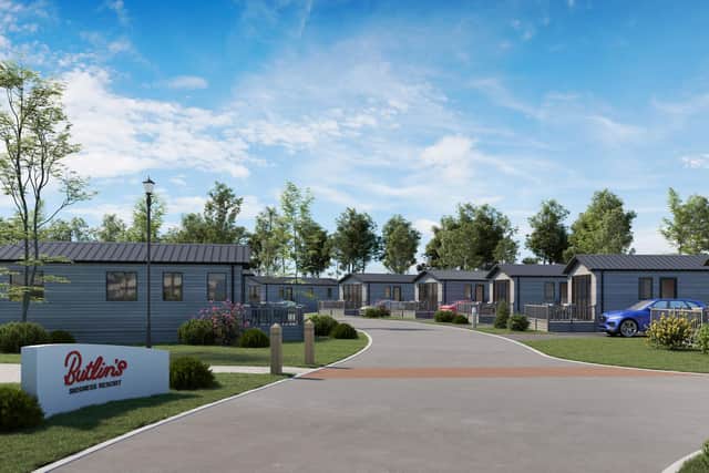 The new £12 million premium lodges project at Butlin's.