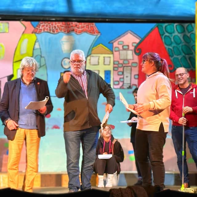 Rehearsals for Dick Whittington.