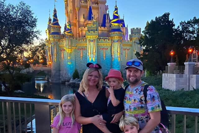 The Lingards visiting DisneyWorld Florida.