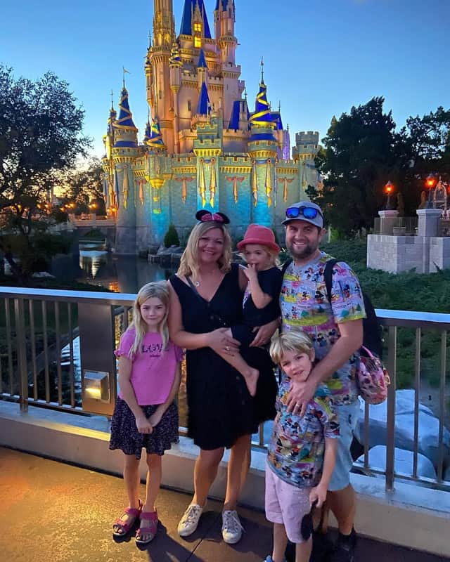 The Lingards visiting DisneyWorld Florida.