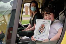Lucas helped raise £1,500 for The Ambulance Staff Charity by walking 978,824 steps in March