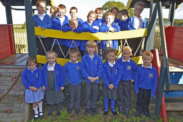 New starters at Grainthorpe Primary School.