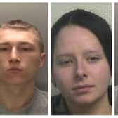 Jailed - Liam Tomkins, Kirsty Reilly and Connor Darwent.