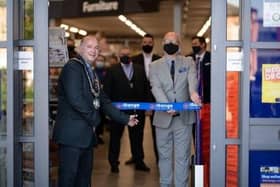 Mayor of Gainsborough, Coun Richard Craig, opened The Range store in Gainsborough