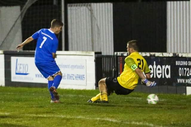 Jordan Smith - four goals in Louth's huge win.