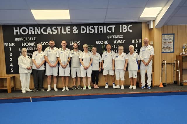 Horncastle's Top Club team - (l-r) Olive Wells, Tracy Nunn, Darren Trapmore, Mark Burn, Lee Boucher, Lyn Ulyatt, Lorn Main, Paul Bark, Judith Moody, Mary Johnson and Keith Jackman.