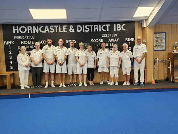 Horncastle's Top Club team - (l-r) Olive Wells, Tracy Nunn, Darren Trapmore, Mark Burn, Lee Boucher, Lyn Ulyatt, Lorn Main, Paul Bark, Judith Moody, Mary Johnson and Keith Jackman.