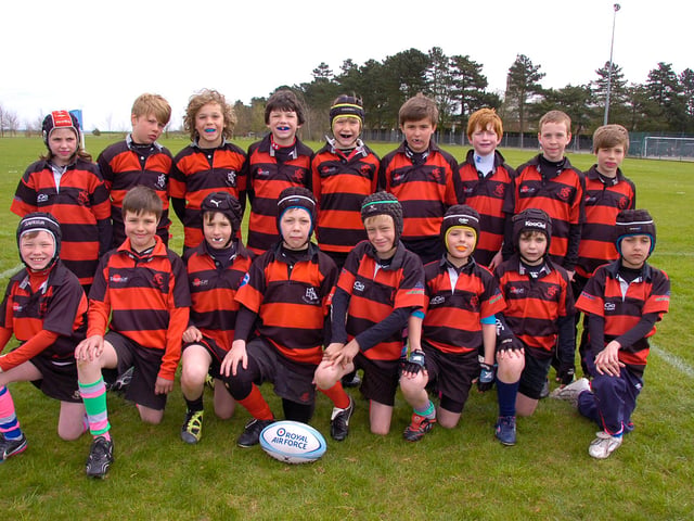 Members of Sleaford's U10 rugby team that triumphed in a tournament held at RAF Cranwell 10 years ago. Ten under 10s teams from across Lincolnshire and beyond took part in the event. The Sleaford team won all their matches without conceding a single try and beat Kesteven two tries to nil in the final.