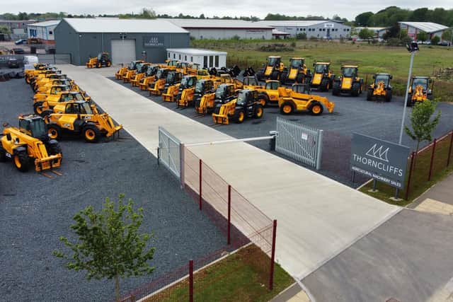 New JCB agricultural dealer Thorncliffs’ premises at Sleaford.