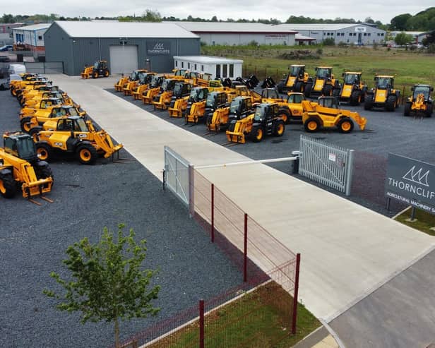 New JCB agricultural dealer Thorncliffs’ premises at Sleaford.