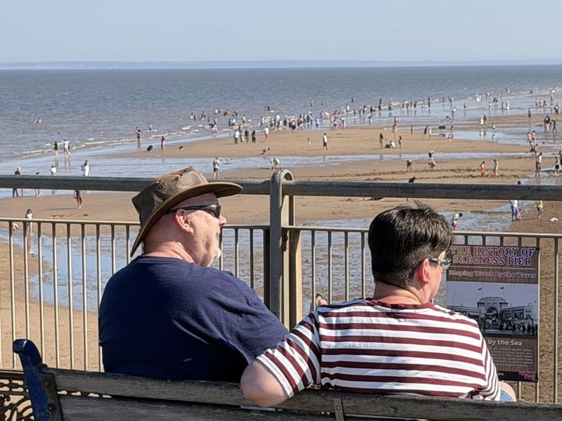 Bank Holiday weekend on Skegness beach