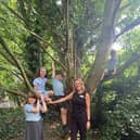 Clare Robinson and students