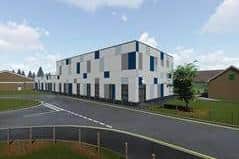 An impression of the new operating theatres to be unveiled this week.