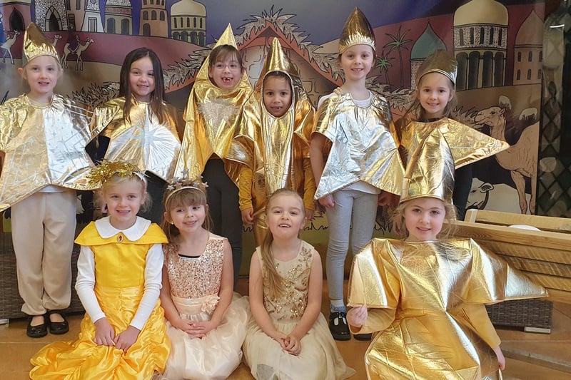 Pupils from the Key Stage 1 Nativity “This Way to Bethlehem” at St Botolph's School, Quarrington.