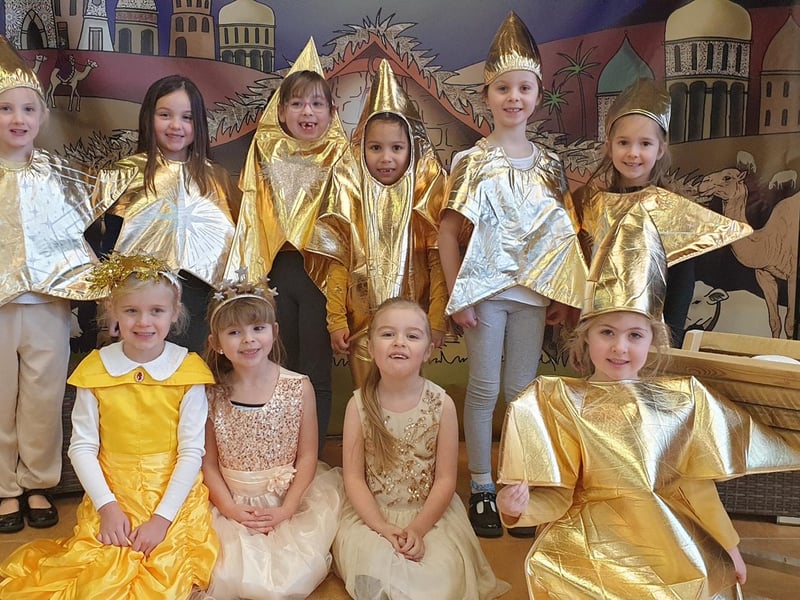 Pupils from the Key Stage 1 Nativity “This Way to Bethlehem” at St Botolph's School, Quarrington.