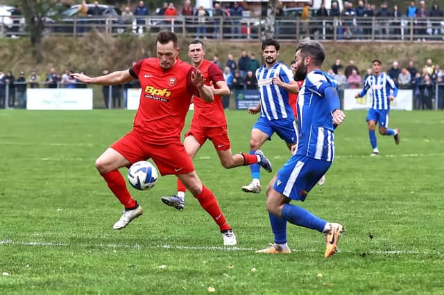 Action from Sleaford's battle at Worcester on Saturday. Photo: Steve W Davies Photography.