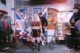 Nicola Elding set a new national powerlifting record on her way to victory.