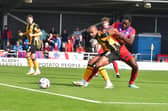 It's been a tough start to life in the National League for Boston United, who are still waiting for a first home win. Pic: D.R.Dawson Photography.