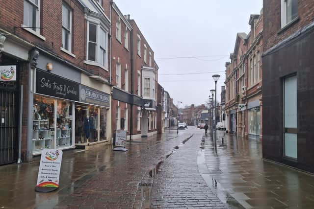 Lord Street in Gainsborough town centre