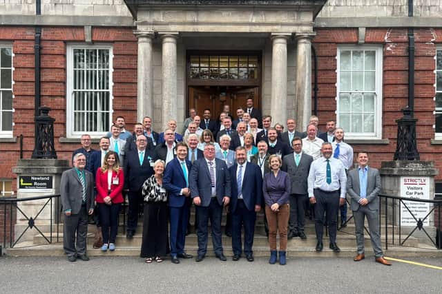 The new Reform UK councillors running Lincolnshire County Council, with Dame Andrea Jenkyns and MP Richard Tice