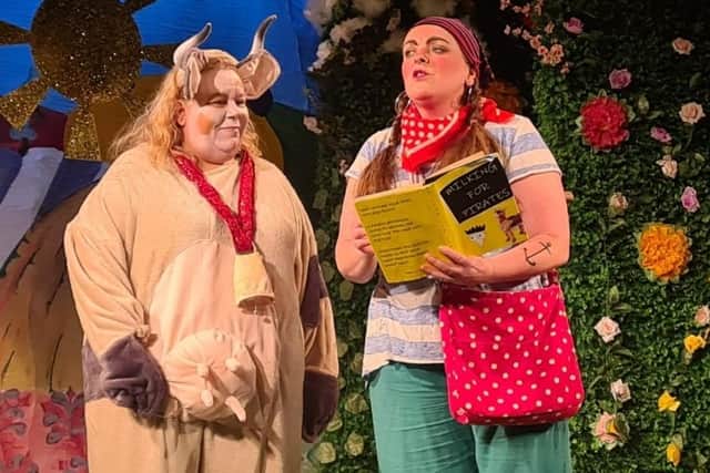 A scene from 'Jack And The Beanstalk', the entertaining panto at The Lion Theatre in Horncastle in 2024.