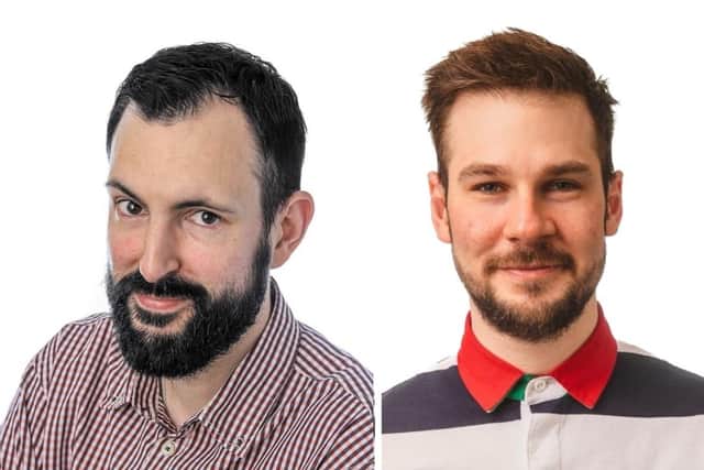 Dylan Taylor, left, and Tristan Cullen, right, directors of the new East Lincolnshire Broadcasting CIC.