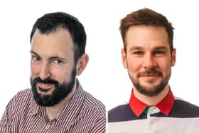 Dylan Taylor, left, and Tristan Cullen, right, directors of the new East Lincolnshire Broadcasting CIC.