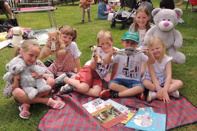 Families came along to enjoy a teddy bear's picnic at the Duke of Wellington pub in Leasingham for the jubilee on Friday.